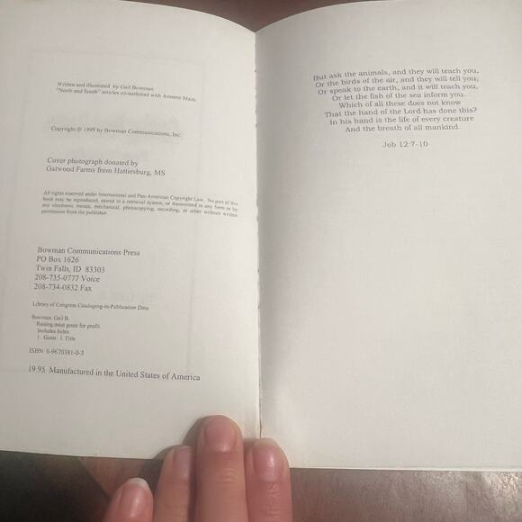 Raising Meat Goats For Profit Gail Bowman Paperback Farming Livestock Management - Picture 5 of 6